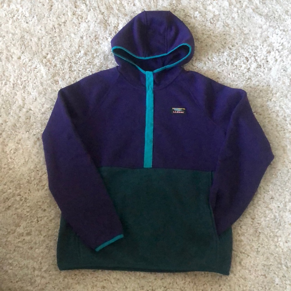 NEW: L.L.Bean Hooded Sweater Fleece.